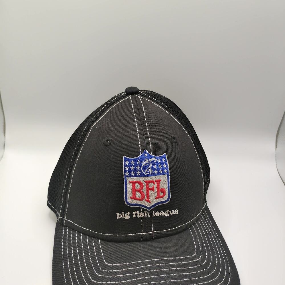 New Era 39THIRTY BFL Big Fish League Hat Mens M/L Black NFL Parody Cap